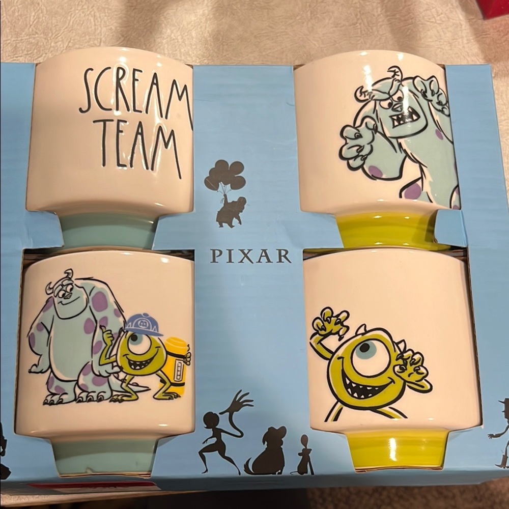 Rae Dunn Pixar Monsters Inc. Ramekin set brand new